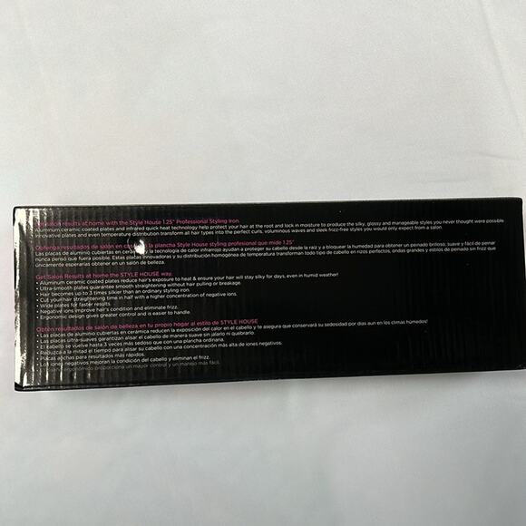 Style House 1.25 Inch Professional Styling Iron Beauty Amplified Black - Picture 5 of 7